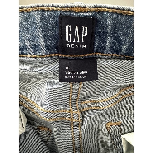 GAP Stretch Slim Jeans Size 10 Girls - Picture 3 of 4